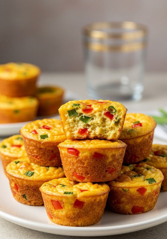 Magdalenas de Tortilla con Jamón, Queso y Verduras: Una Receta Fácil, Saludable y Versátil