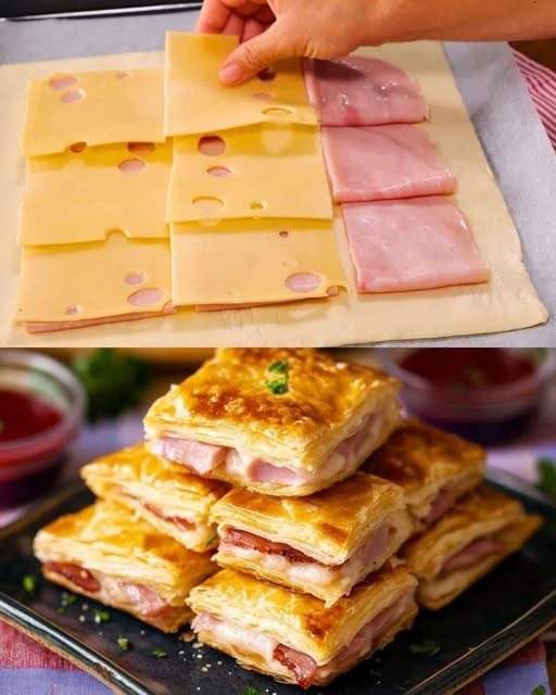 Rollitos de hojaldre de jamón y queso: receta completa, trucos y variaciones