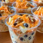 Ensalada de zanahoria fresca y colorida lista para servir