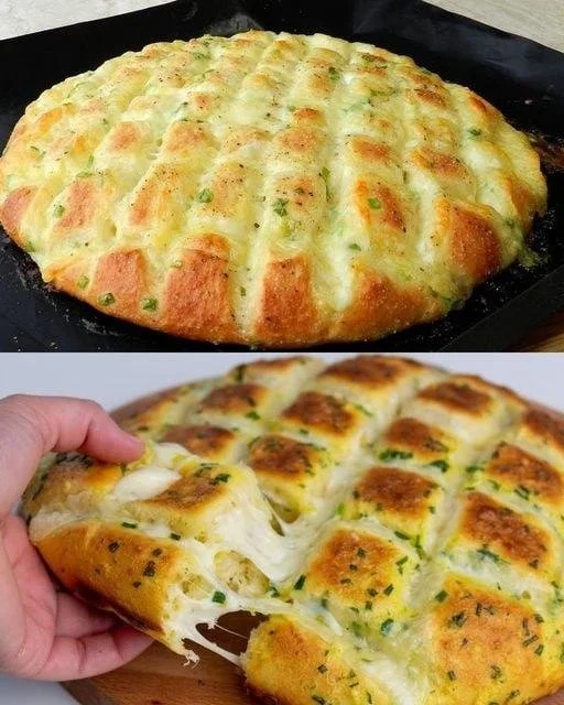 Pan de Ajo Relleno de Queso