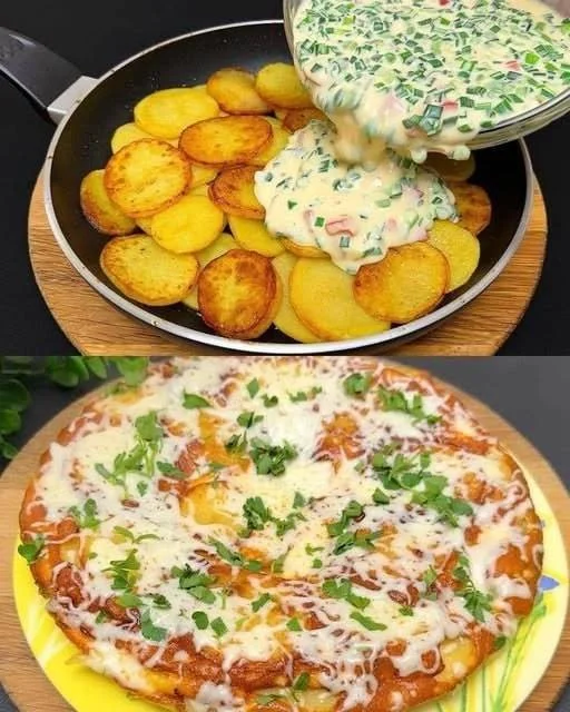 Tortilla de Papas con Queso
