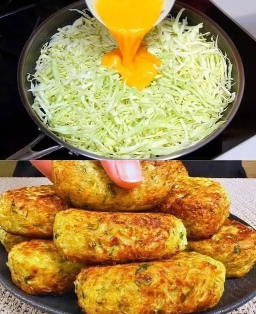 Tortitas de Repollo y Queso