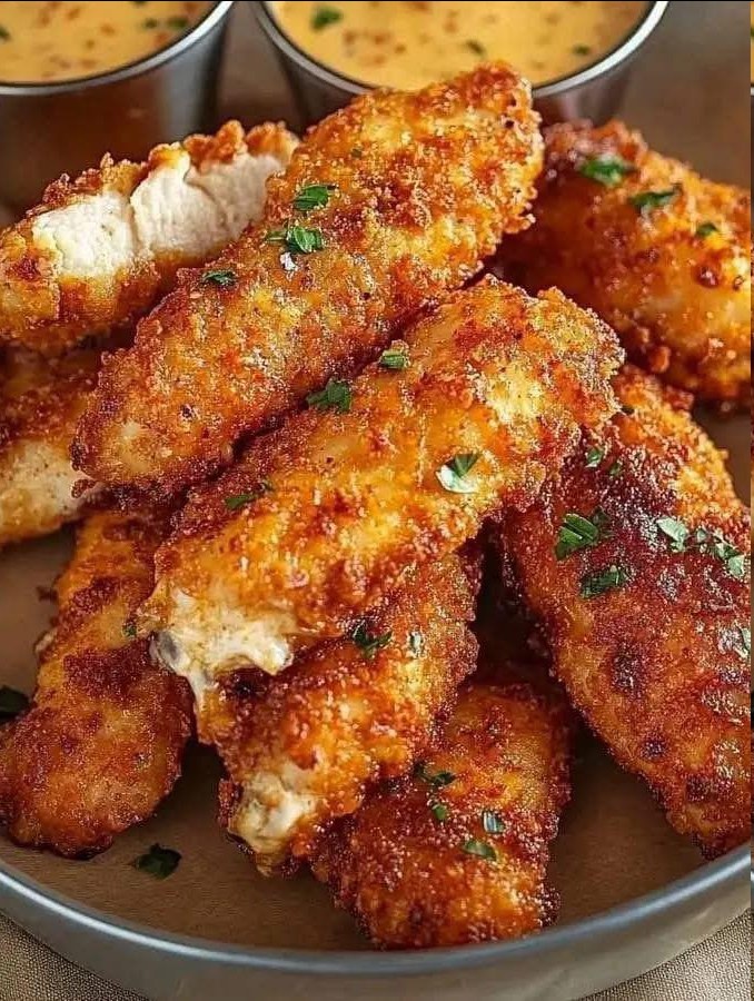 Tiras de Pollo Crujientes al Parmesano: Receta Fácil, Saludable y Deliciosa